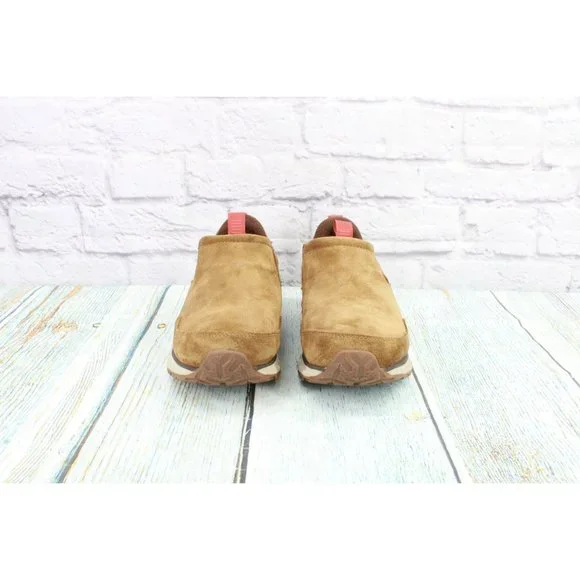 LL Bean Brown Leather Waterproof Insulated Slip-On Snow Sneaker 5 Shoes 8 W - Picture 4 of 9